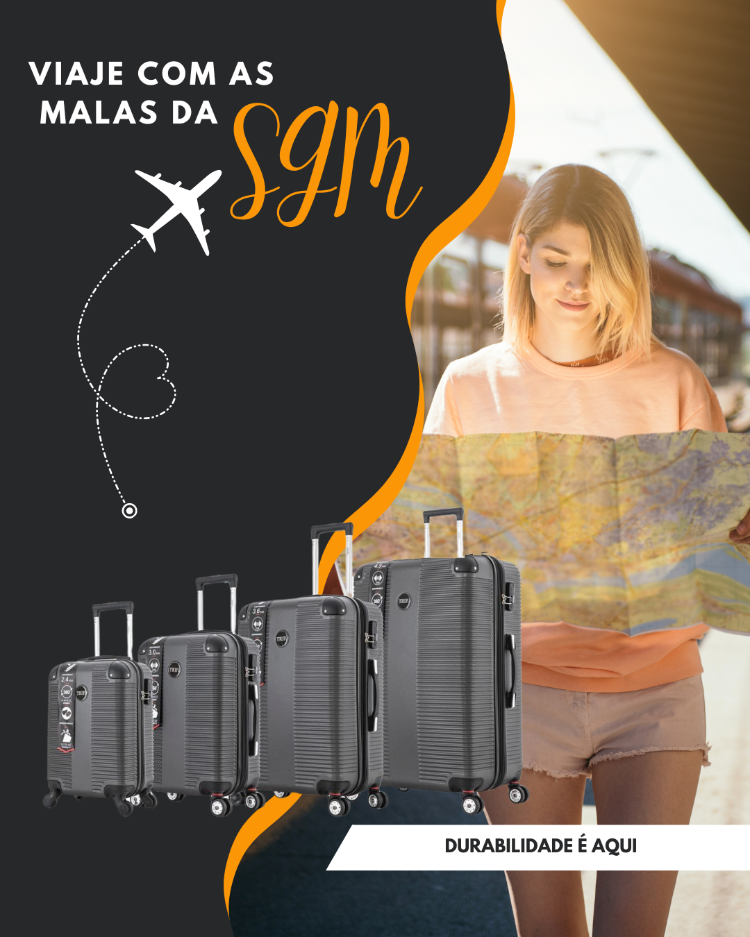 SGM Malas é uma empresa especializada na fabricação e venda de malas de alta qualidade, oferecendo uma ampla gama de produtos que combinam durabilidade, funcionalidade e design moderno. Com um compromisso com a excelência, a SGM Malas utiliza materiais de primeira linha e técnicas inovadoras de produção para garantir que cada peça atenda às necessidades dos viajantes mais exigentes. Além de malas, a empresa também oferece acessórios de viagem, proporcionando soluções completas para quem busca praticidade e estilo em suas jornadas.